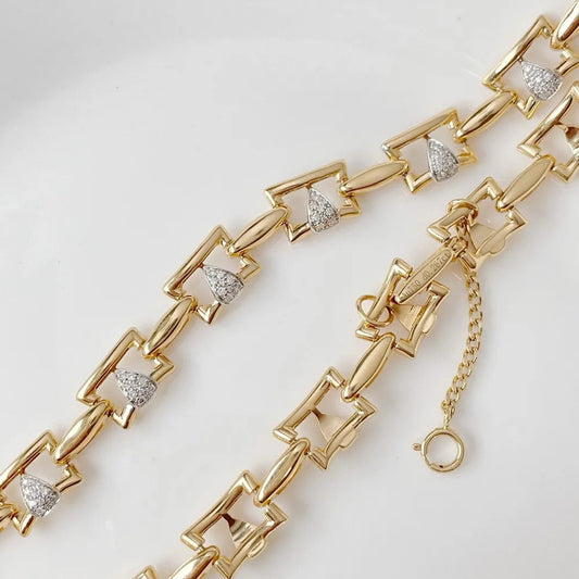 18K Solid Yellow Gold Necklace