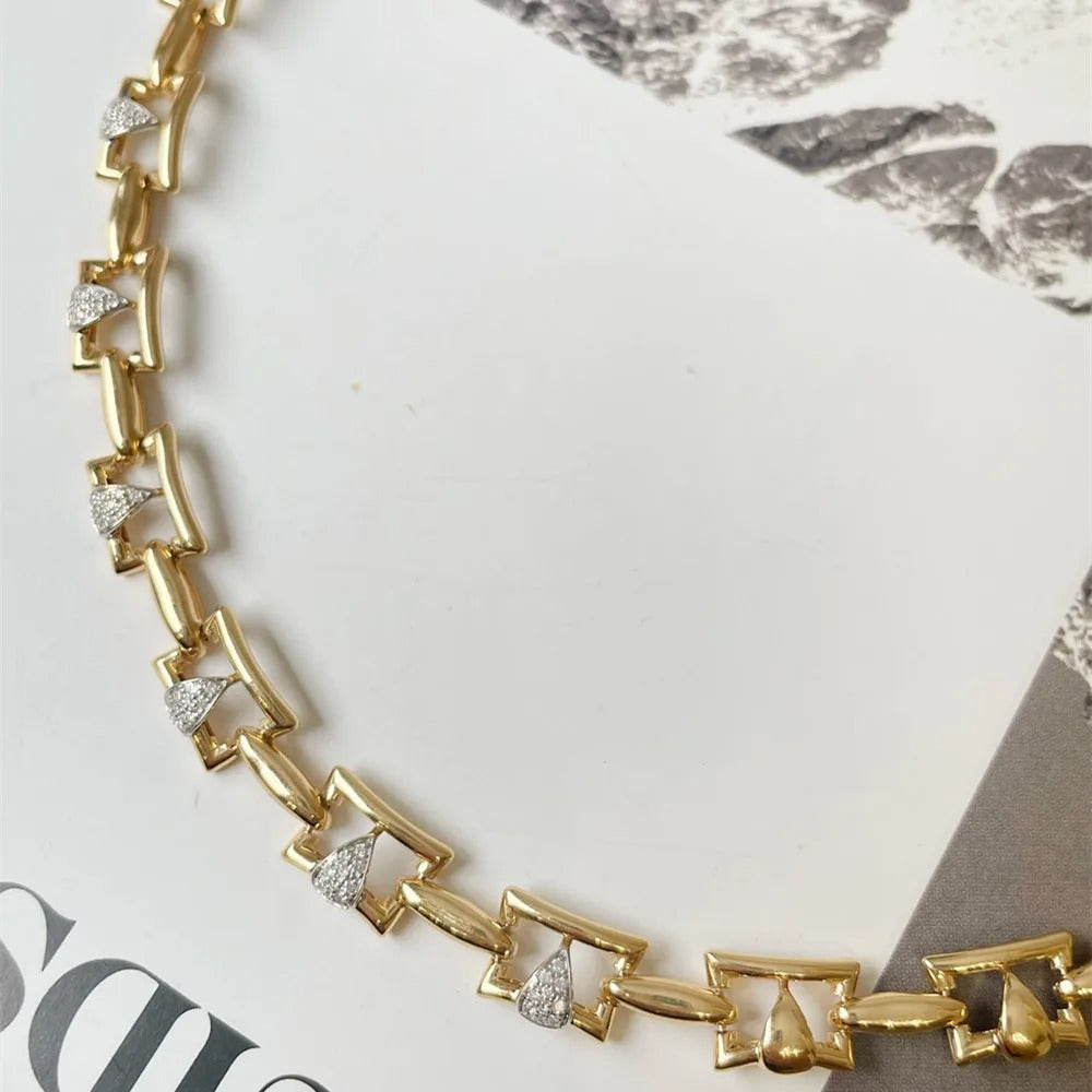 18K Solid Yellow Gold Necklace