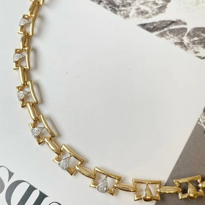 18K Solid Yellow Gold Necklace