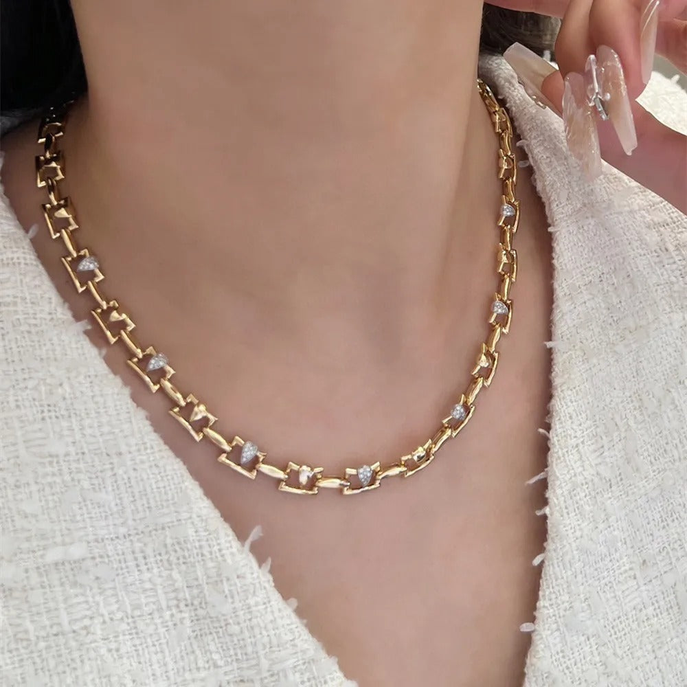 18K Solid Yellow Gold Necklace