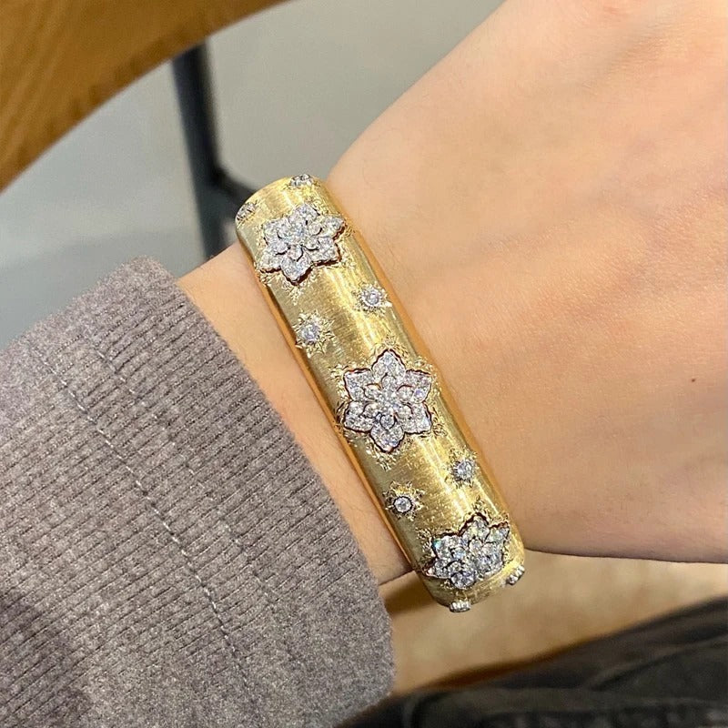 18K Solid Yellow Gold Ring